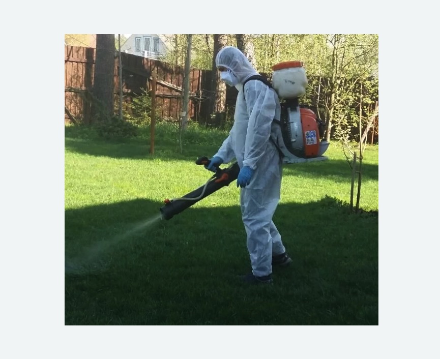 Обработка территории от клещей в Пикалево